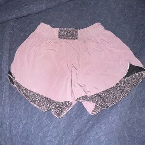 lululemon logo reversible shorts